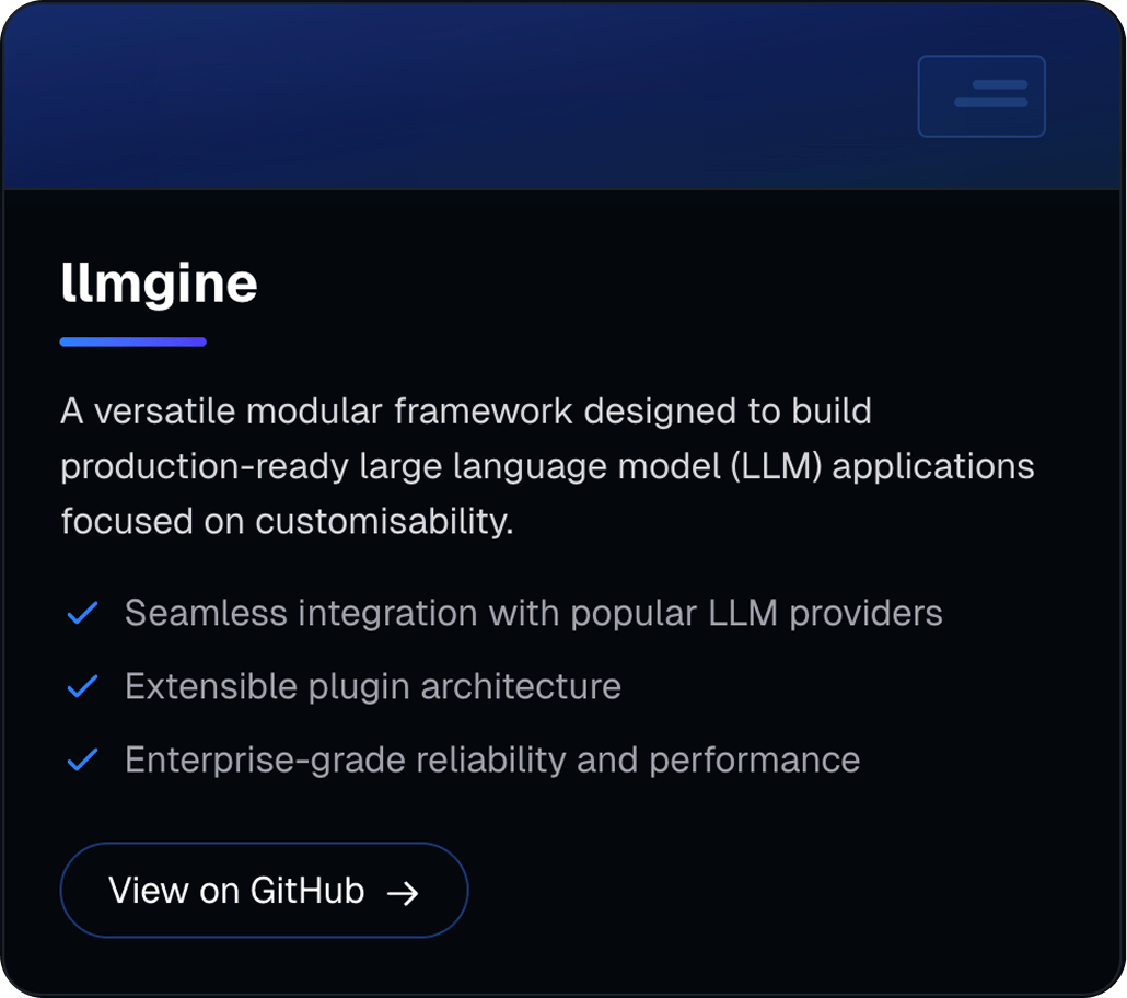 llmgine framework interface